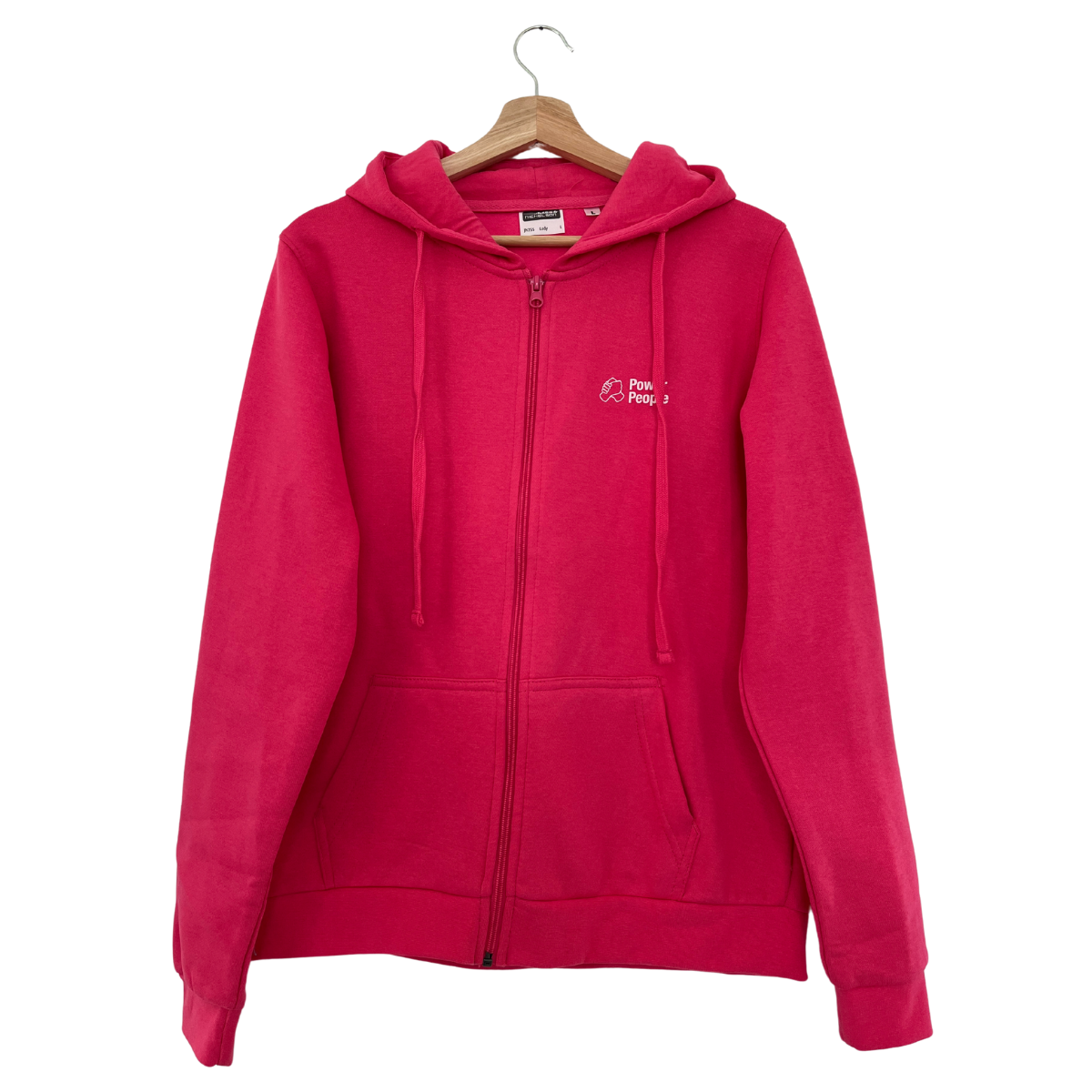Damen Power People Zip-Hoodie Pink